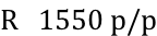 R   1550 p/p